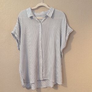 Striped Button-Up Shirt
